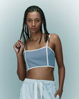 YPL square neck sports vest