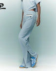 YPL silhouette pocket slacks straight-leg pants