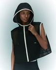 YPL sunscreen mesh hooded vest