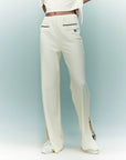 YPL silhouette pocket slacks straight-leg pants