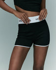 YPL letter cycling shorts
