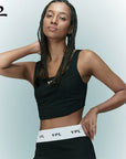 YPL fashion square collar sports vest