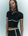 YPL Breast Retro Short Sleeve T-Shirt