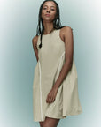 YPL splicing vest dress