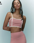 YPL square neck sports vest