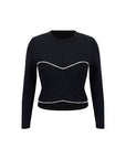 YPL Quick-Drying Short Crew Neck Long Sleeve T-Shirt