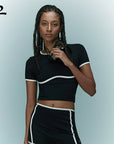 YPL Breast Retro Short Sleeve T-Shirt