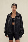 YPL Black PU Leather Jacket