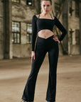 YPL Drape Flare Pants