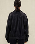 YPL Black PU Leather Jacket