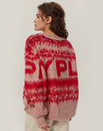 YPL2024 new autumn and winter knitted sweater women's lazy style