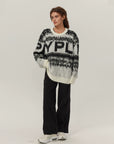 YPL2024 new autumn and winter knitted sweater women's lazy style