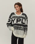 YPL2024 new autumn and winter knitted sweater women's lazy style