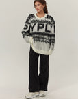 YPL2024 new autumn and winter knitted sweater women's lazy style