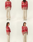 YPL2024 new autumn and winter knitted sweater women's lazy style