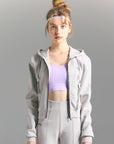 YPL Knitted Hoodie Light Gray